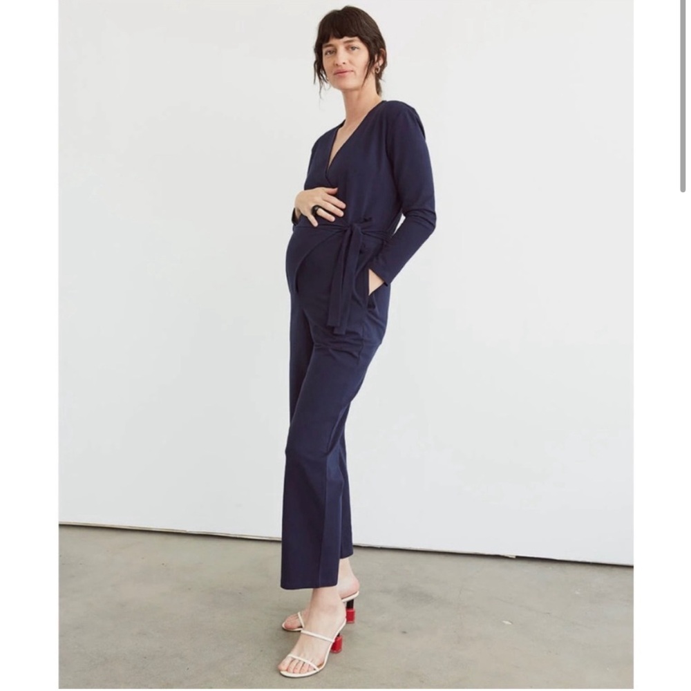 STORQ Navy Wrap Jumpsuit - Size 1